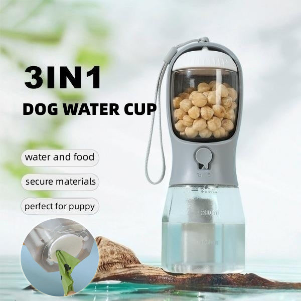 3-in-1 Portable Dog Water & Food Cup