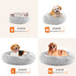 24" Round Fluffy Plush Cat Bed